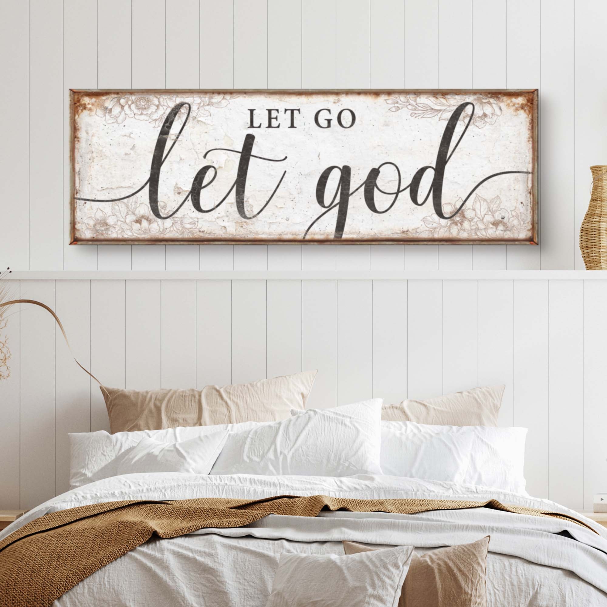 Let Go Let God Faith Sign V