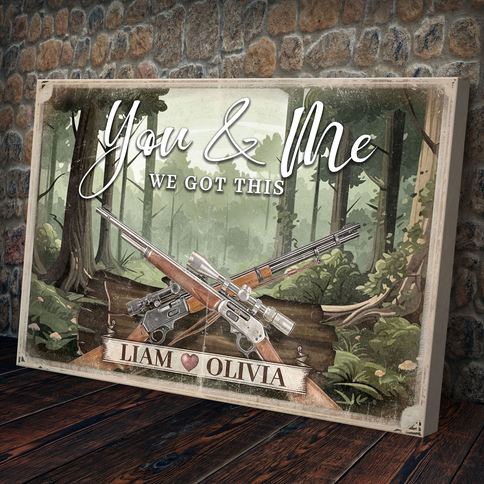 Gun Themed We Got This Couple Sign