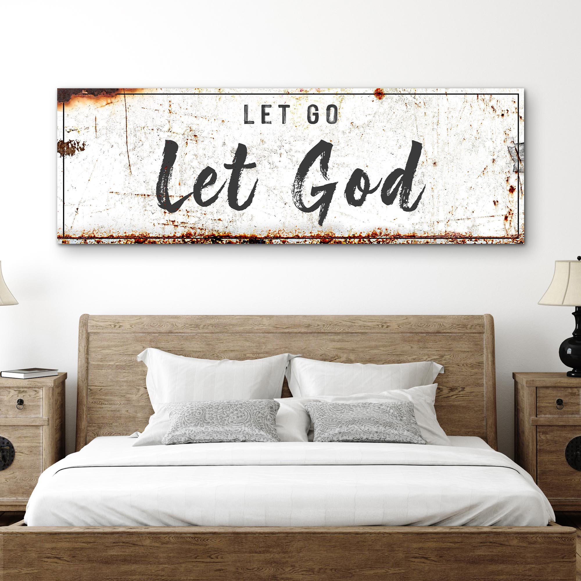Let Go Let God Faith Sign