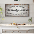 Bless The Food Before Us Kitchen Sign