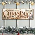 Family Welcome To Christmas Sign