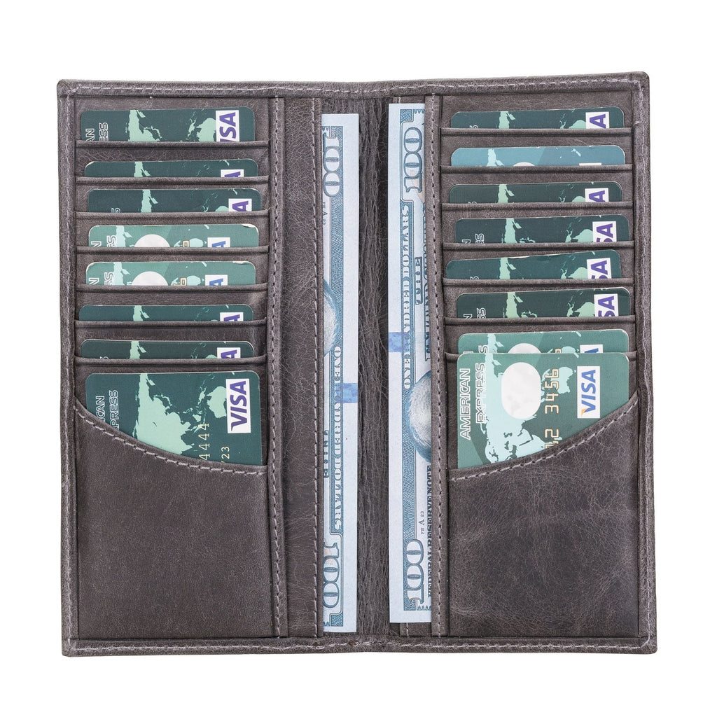 Ouray Handmade Full-Grain Leather Long Wallet for Men and Women