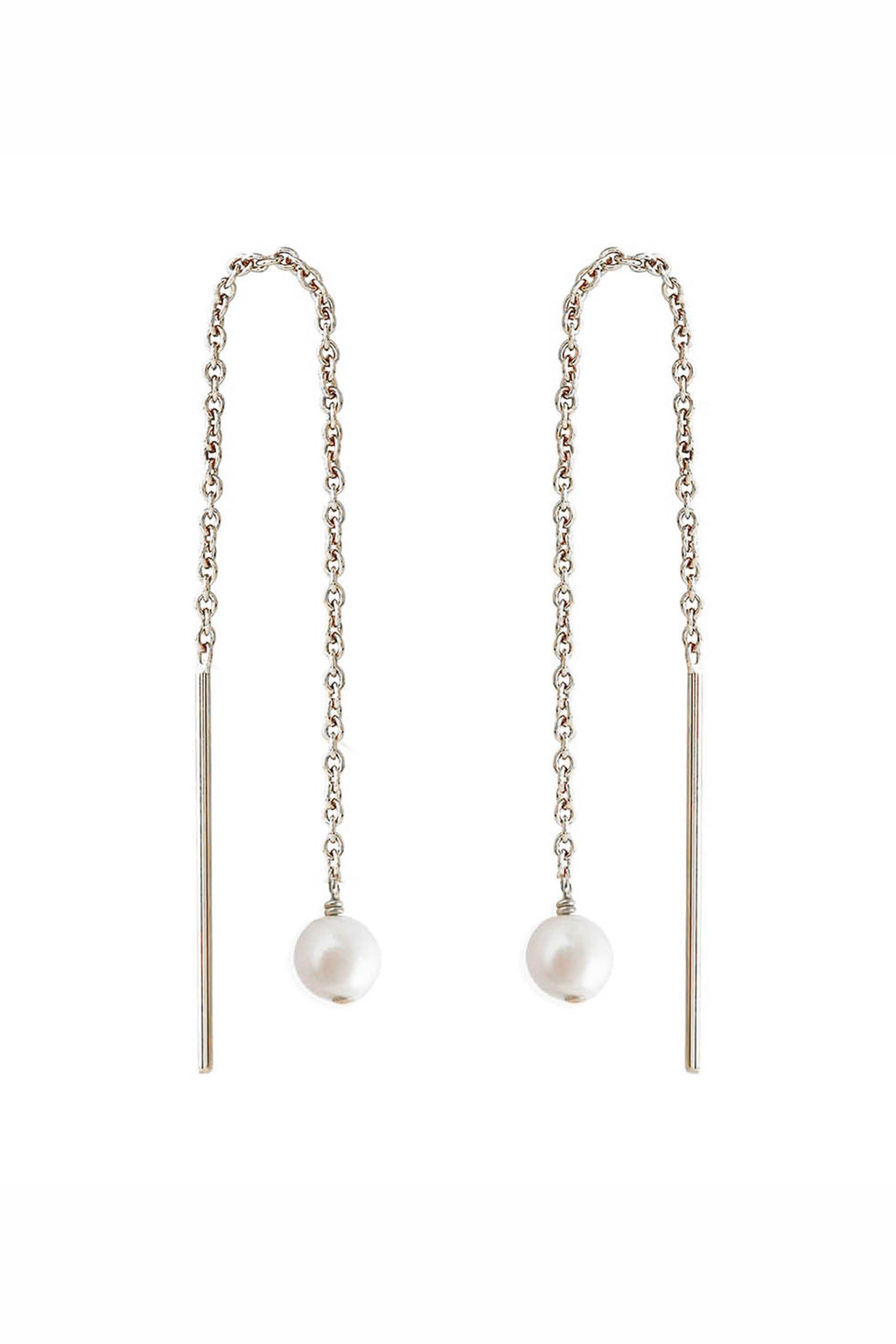 Paloma Pearl Threaders Sterling Silver