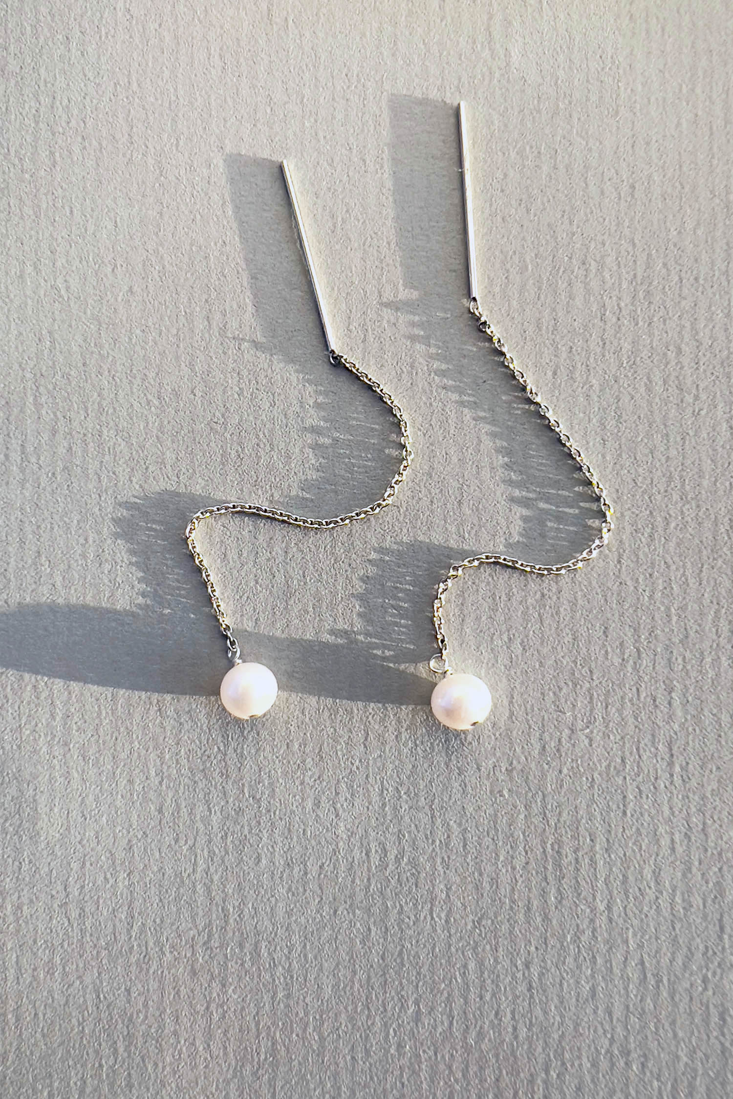 Paloma Pearl Threaders Sterling Silver