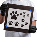Paw Prints Stencil