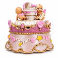 Animated Musical Cradle Babies Figurine - Rotating Nursery Song Music Box