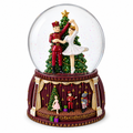 Dancing Nutcracker and Ballerina Musical Water Snow Globe