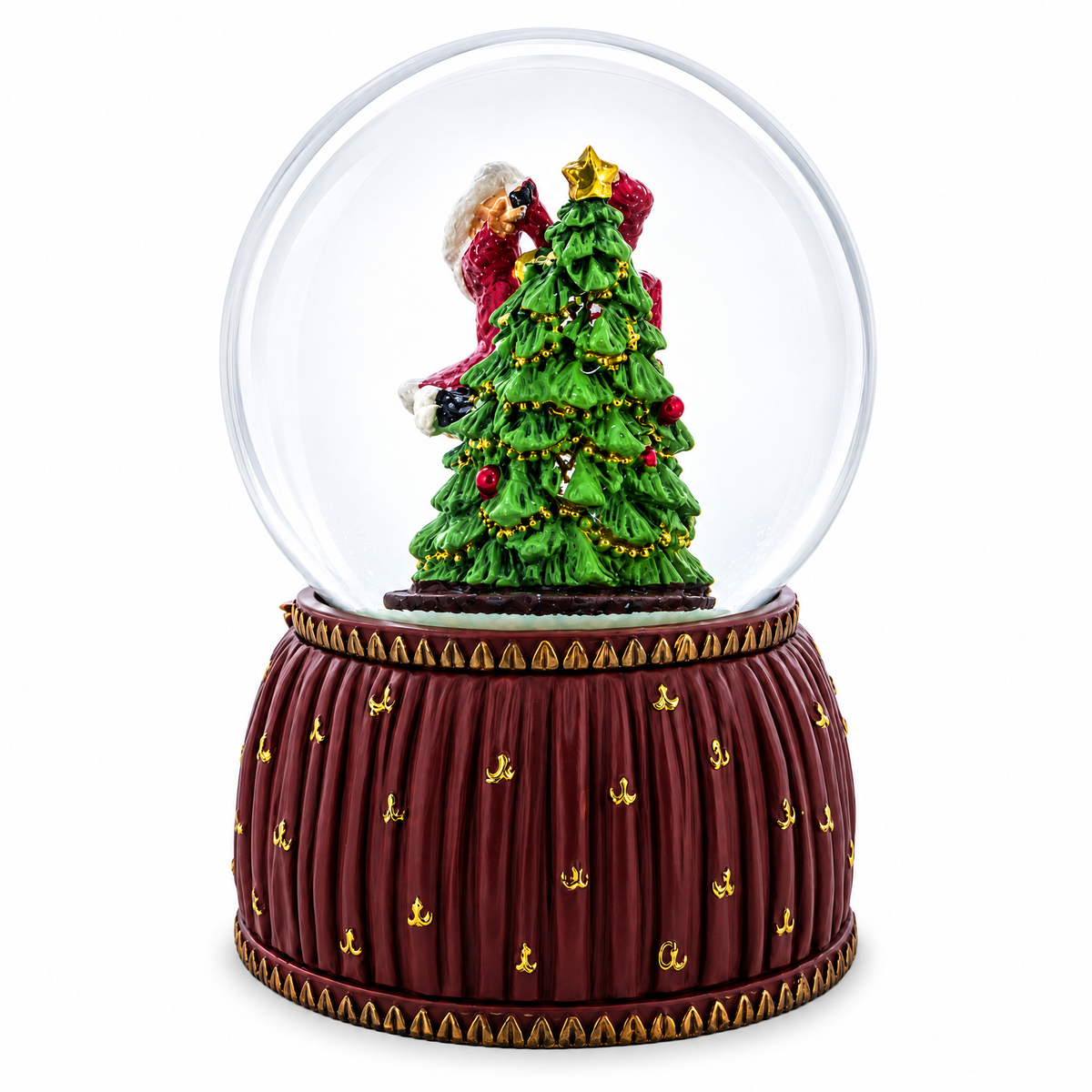 Dancing Nutcracker and Ballerina Musical Water Snow Globe
