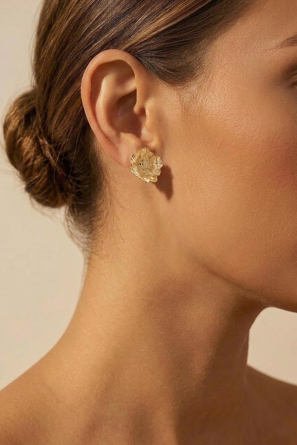 Poppy Studs Gold