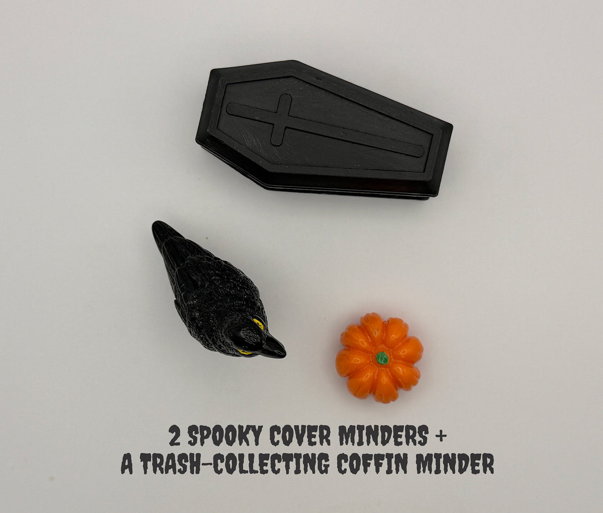 Raven, Pumpkin & Coffin Drill Collector Diamond Painting Cover Minder Set