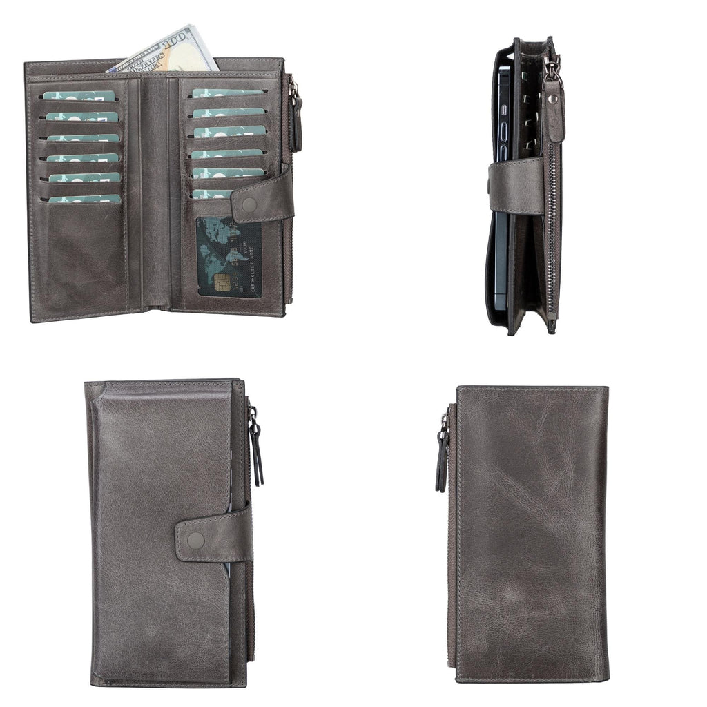 Riverton Women's Leather Wallet with Cell Phone Section