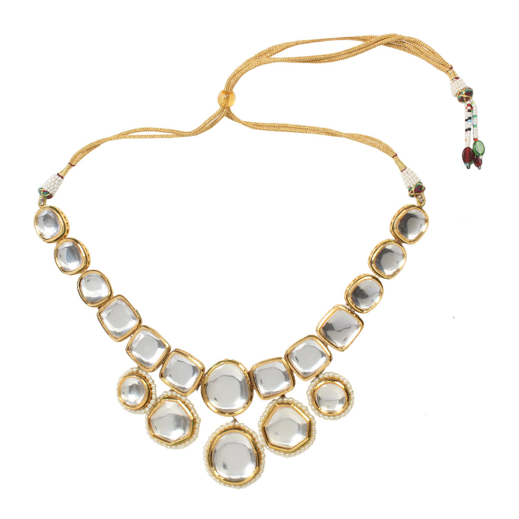 Royal Kundan Necklace with Matching Earrings