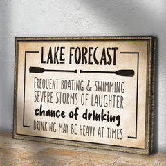 Lake Forecast Sign