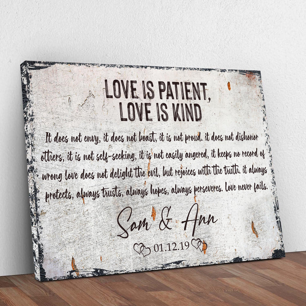 Love Is Patient, Love Is Kind Sign