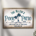 Life Is Better At The Pool And Patio Sign