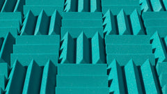4 Inch Acoustic Foam Wedge Style Panels - 13 Color Options