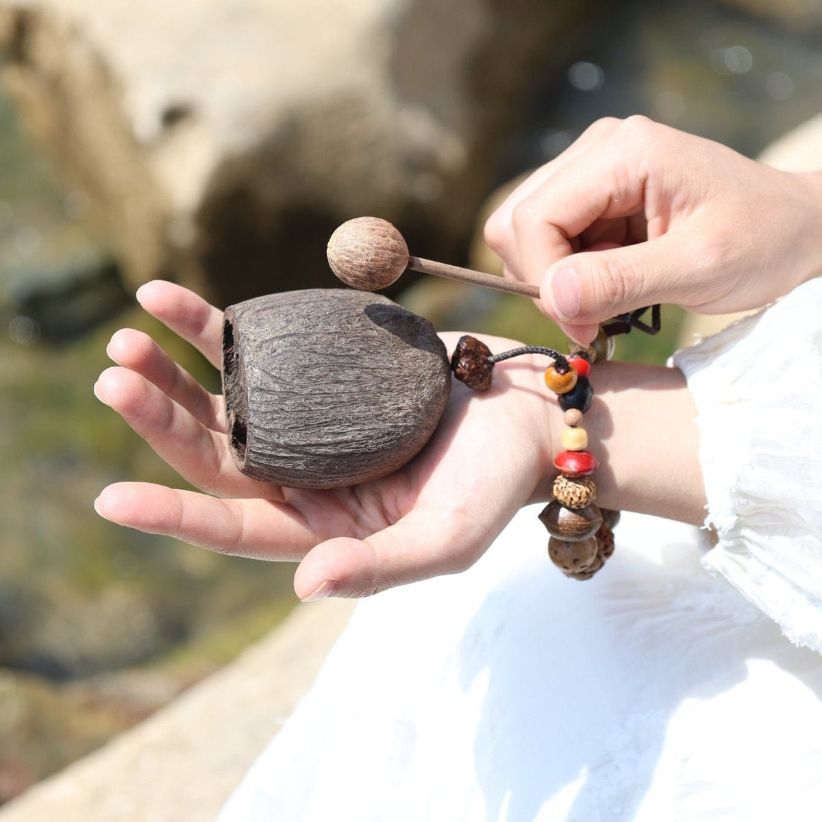 "The Forest Woodblock" Natural Seed Percussion