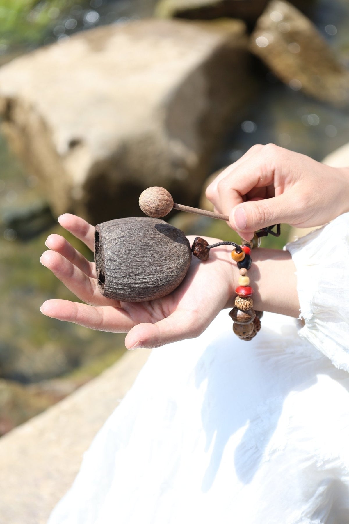 "The Forest Woodblock" Natural Seed Percussion
