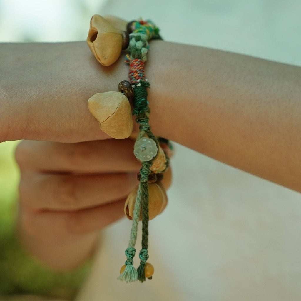"The Happy Pistachio" Seed Braided Bracelet