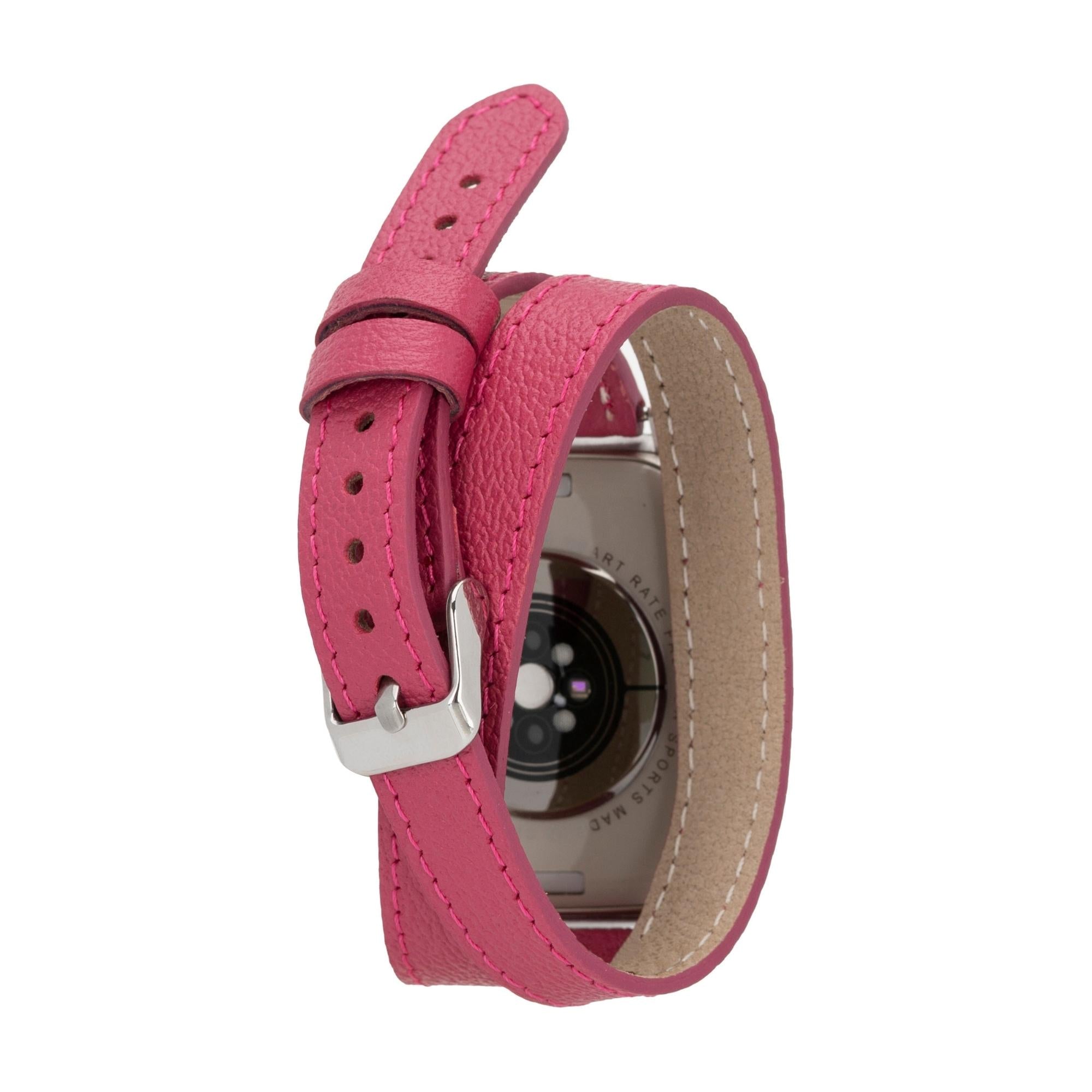 Vail Double Tour Leather Bands for Apple Watch 9, Ultra 2 and SE