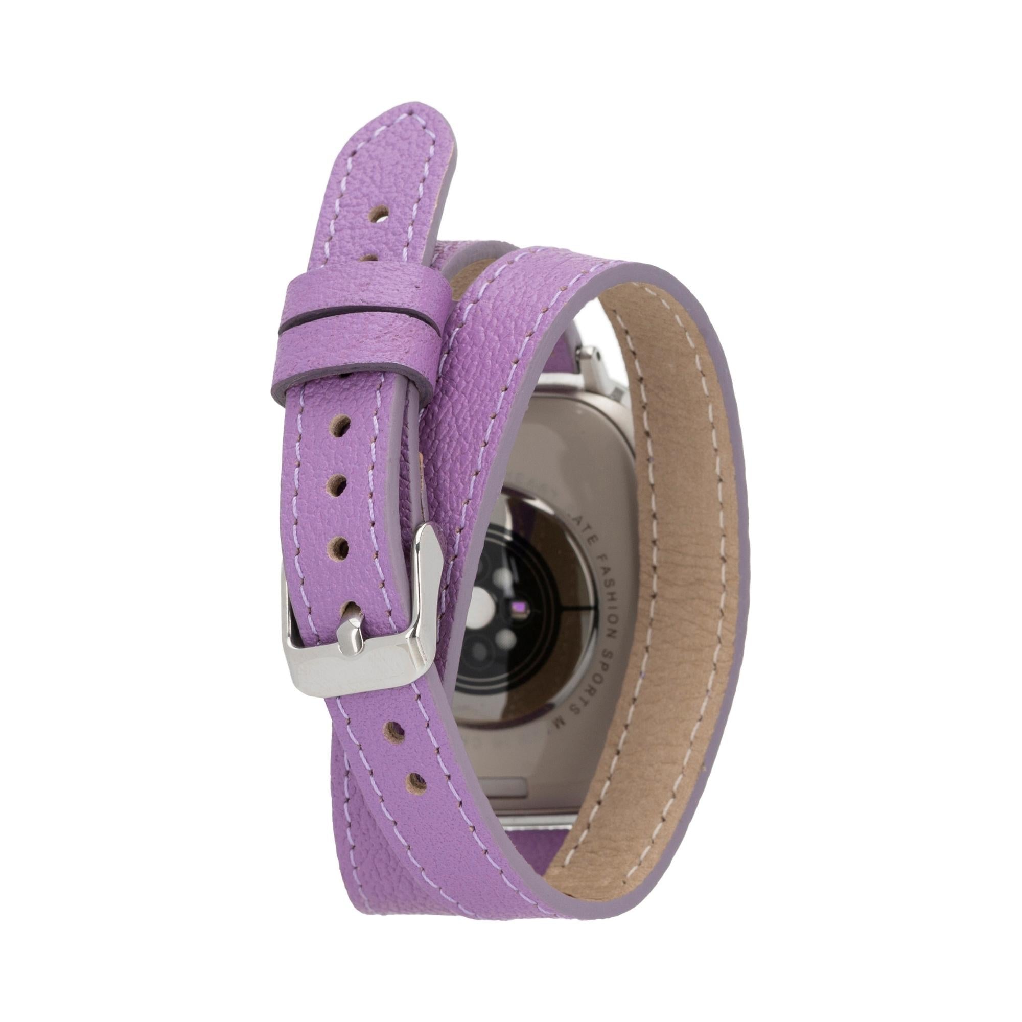 Vail Double Tour Leather Bands for Apple Watch 9, Ultra 2 and SE