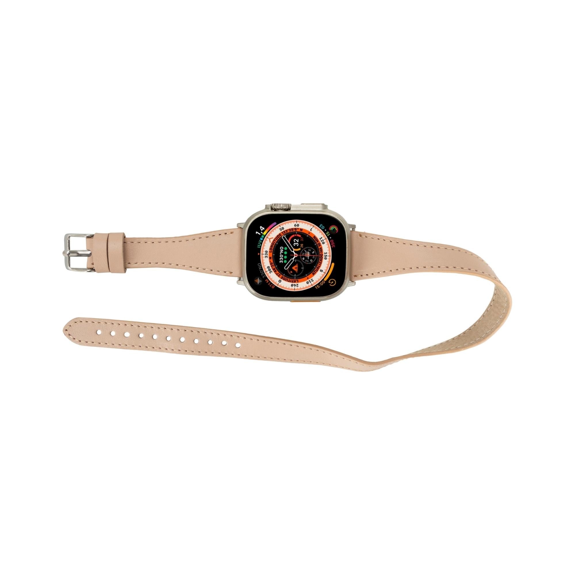 Vail Double Tour Leather Bands for Apple Watch 9, Ultra 2 and SE