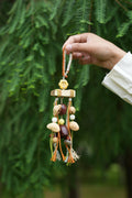 "Autumn Mobile" Wood Branch Flower Tassel
