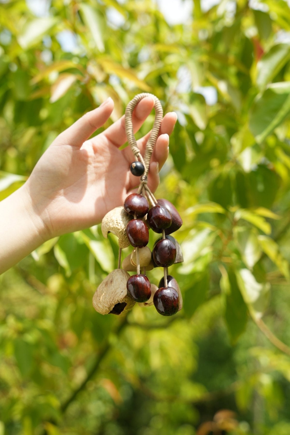 "Deep Woods Rattle" Seed Cluster Charm