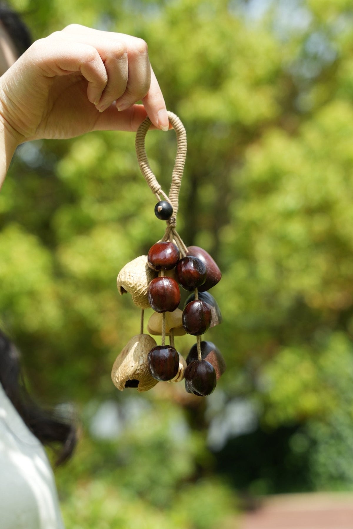 "Deep Woods Rattle" Seed Cluster Charm