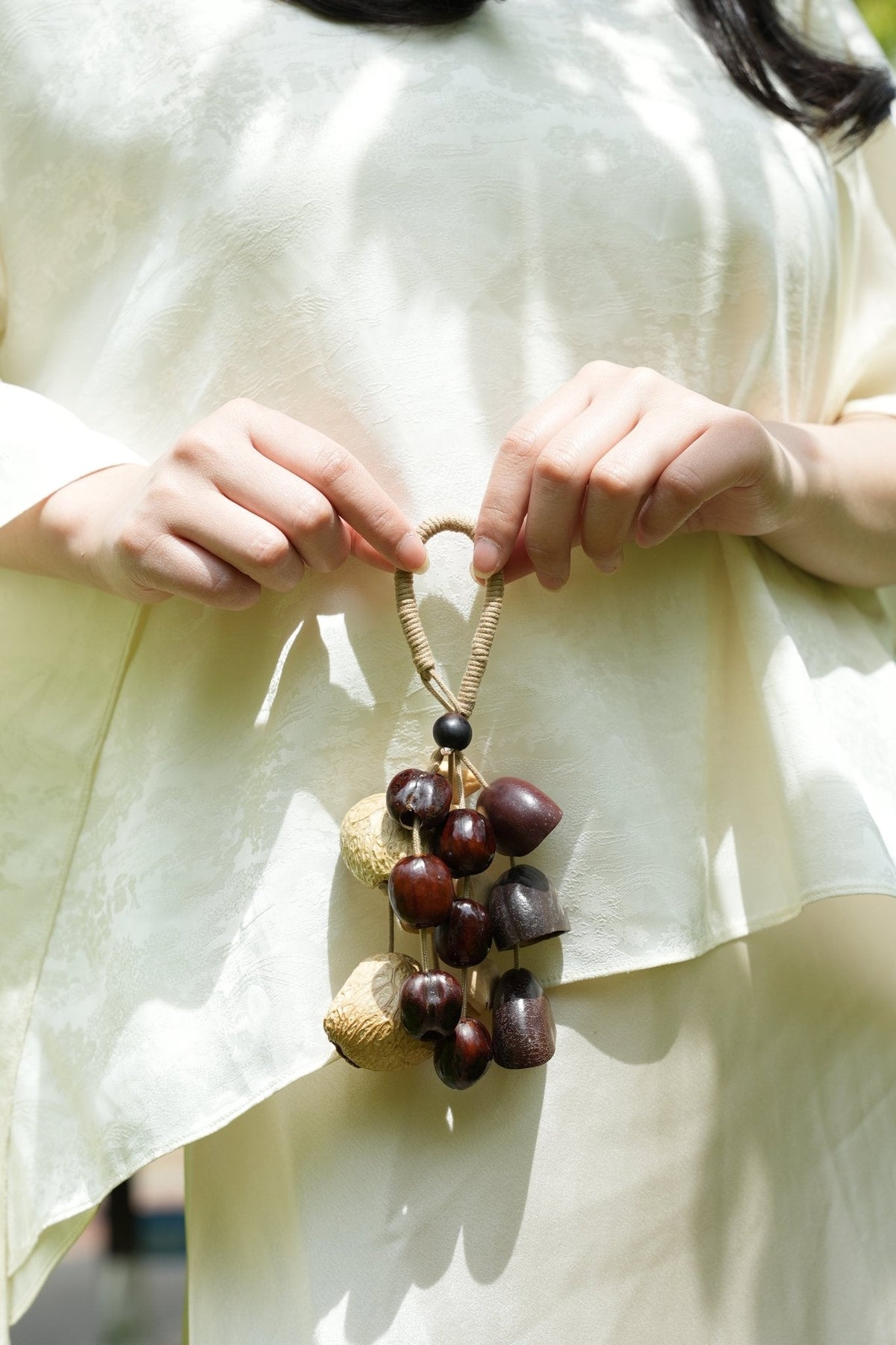 "Deep Woods Rattle" Seed Cluster Charm
