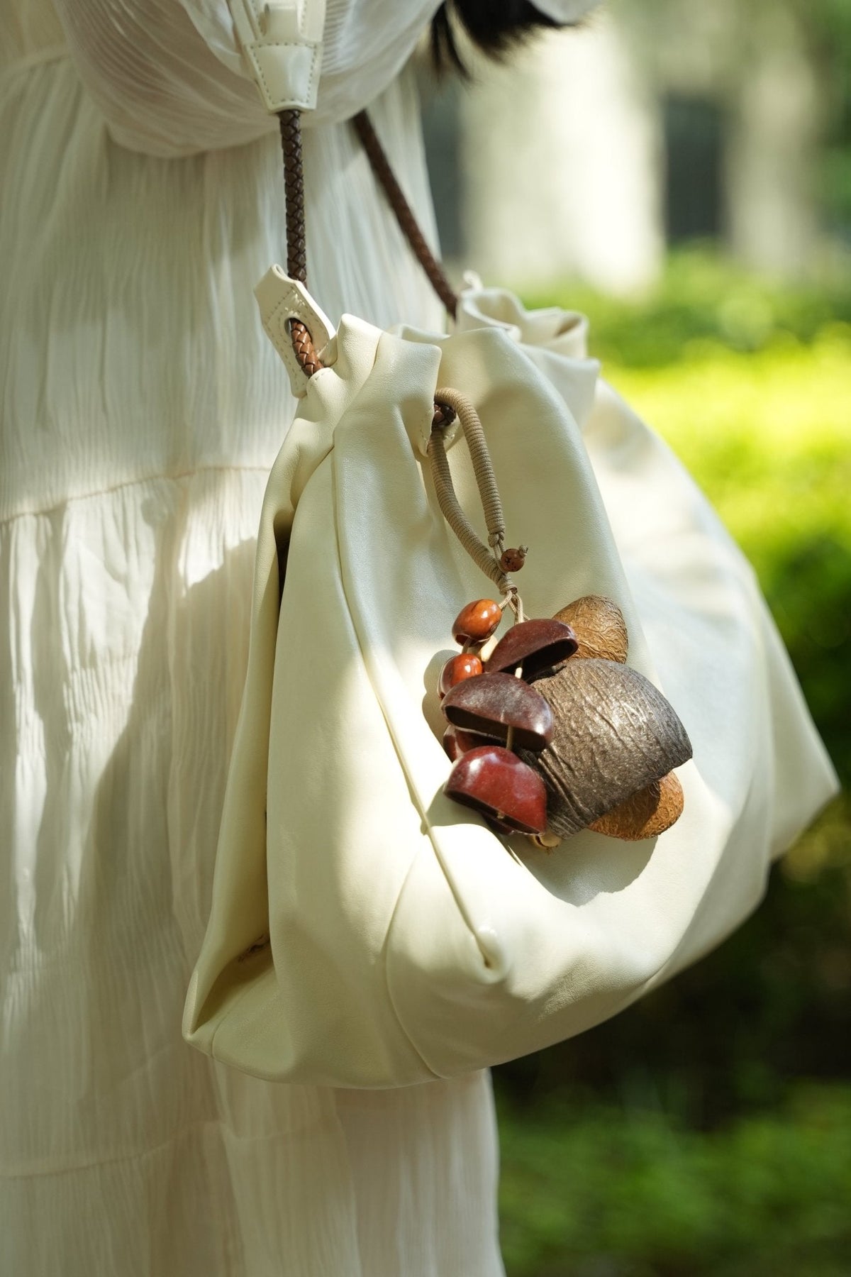 Bag Charm | Forest Bell Natural Seed Cluster