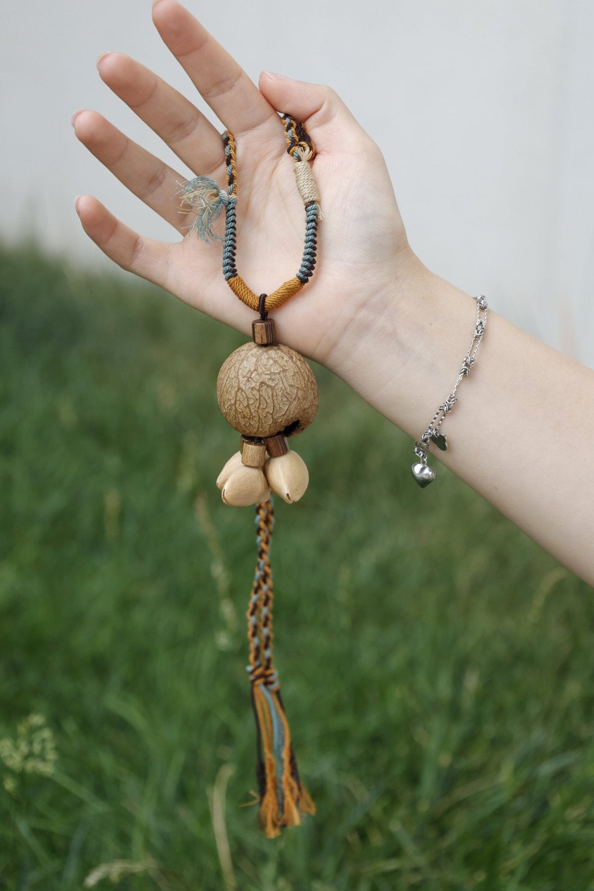Seed Pod Necklace | Nomad's Braid Long Tassel