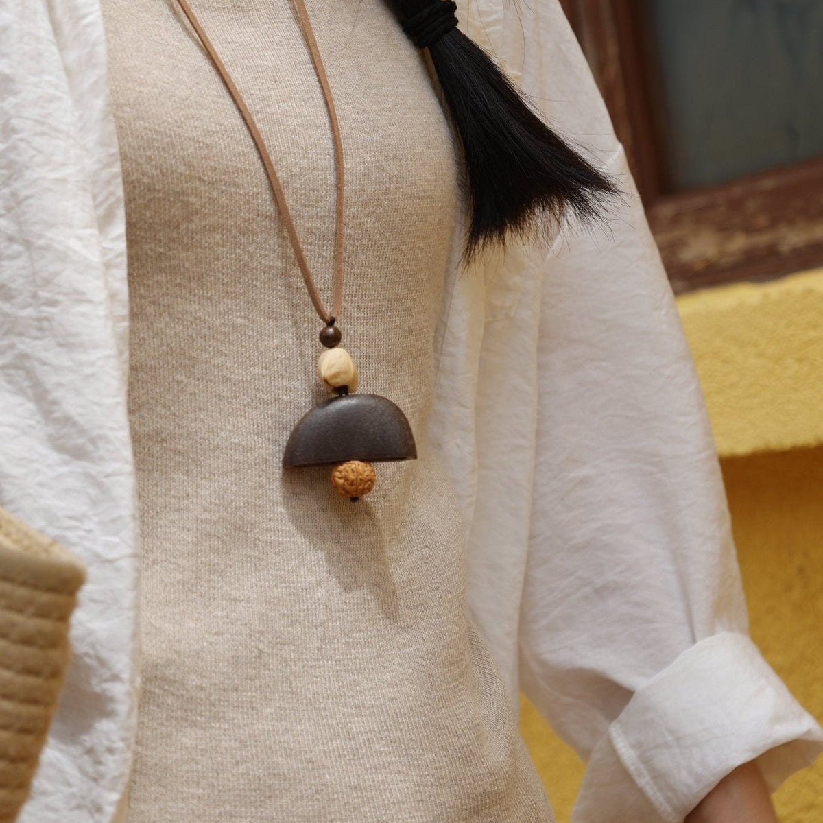 "Zen Bell" Seed Rudraksha Necklace