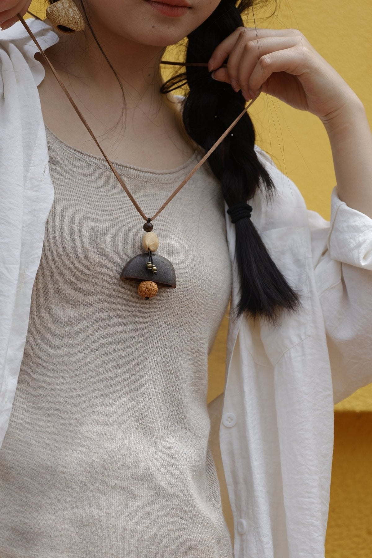 "Zen Bell" Seed Rudraksha Necklace