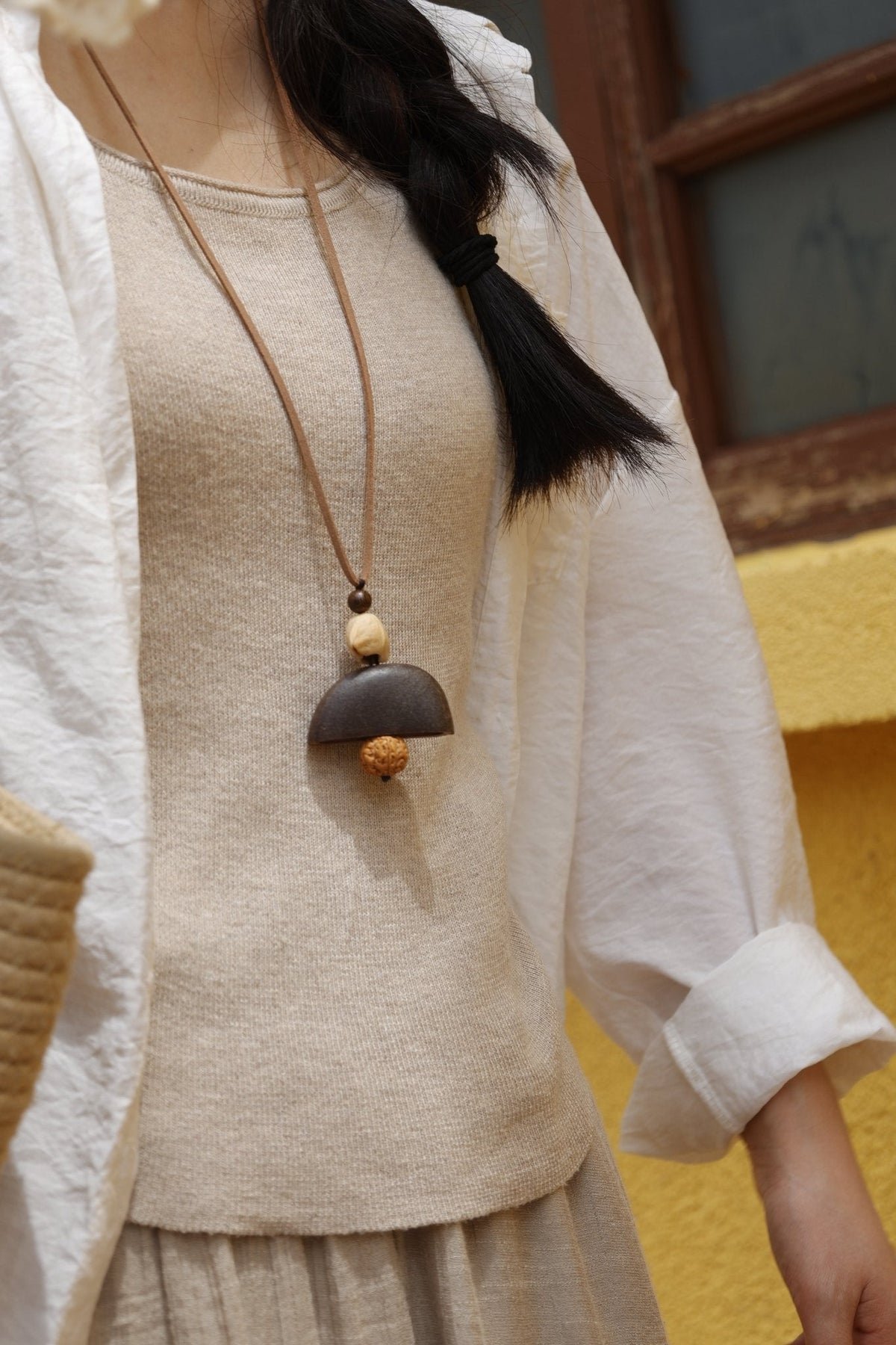 "Zen Bell" Seed Rudraksha Necklace